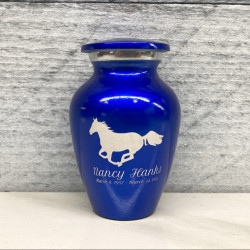 Customer Gallery - Horse Keepsake Urn - Midnight Blue