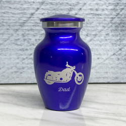 Customer Gallery - Motorcycle Keepsake Urn - Midnight Blue