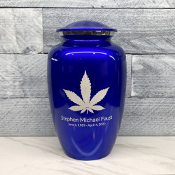Customer Gallery - Marijuana Cremation Urn - Midnight Blue