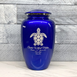 Customer Gallery - Sea Turtle Cremation Urn - Midnight Blue