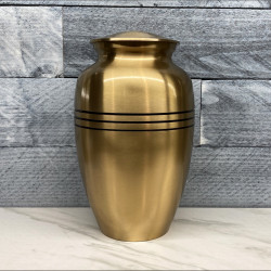 Customer Gallery - Gold Stripe Cremation Urn