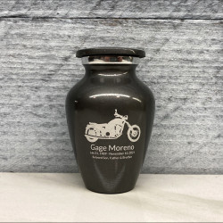 Customer Gallery - Motorcycle Keepsake Urn - Gunmetal Gray