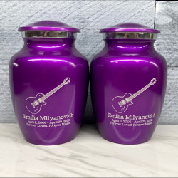 Customer Gallery - Electric Guitar Sharing Urn - Purple Luster