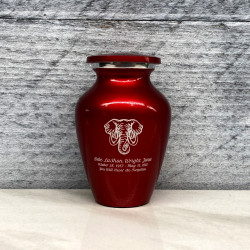 Customer Gallery - Elephant Keepsake Urn - Ruby Red