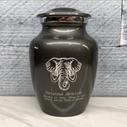 Customer Gallery - Elephant Sharing Urn - Gunmetal Gray