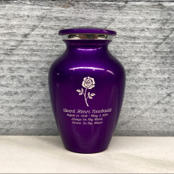 Customer Gallery - Rose Keepsake Urn - Purple Luster