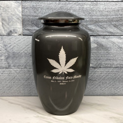 Customer Gallery - Marijuana Cremation Urn - Gunmetal Gray