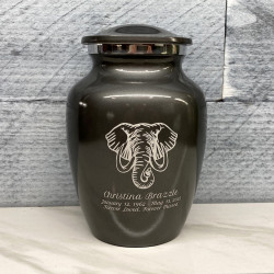 Customer Gallery - Elephant Sharing Urn - Gunmetal Gray