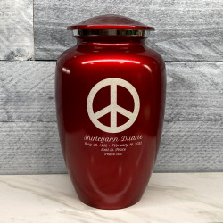 Customer Gallery - Peace Cremation Urn - Ruby Red