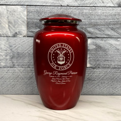 Customer Gallery - Air Force Cremation Urn - Ruby Red
