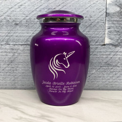 Customer Gallery - Unicorn Sharing Urn - Purple Luster