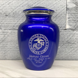 Customer Gallery - Marine Corps Sharing Urn - Midnight Blue