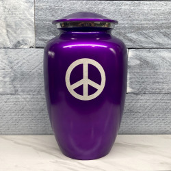 Customer Gallery - Peace Cremation Urn - Purple Luster